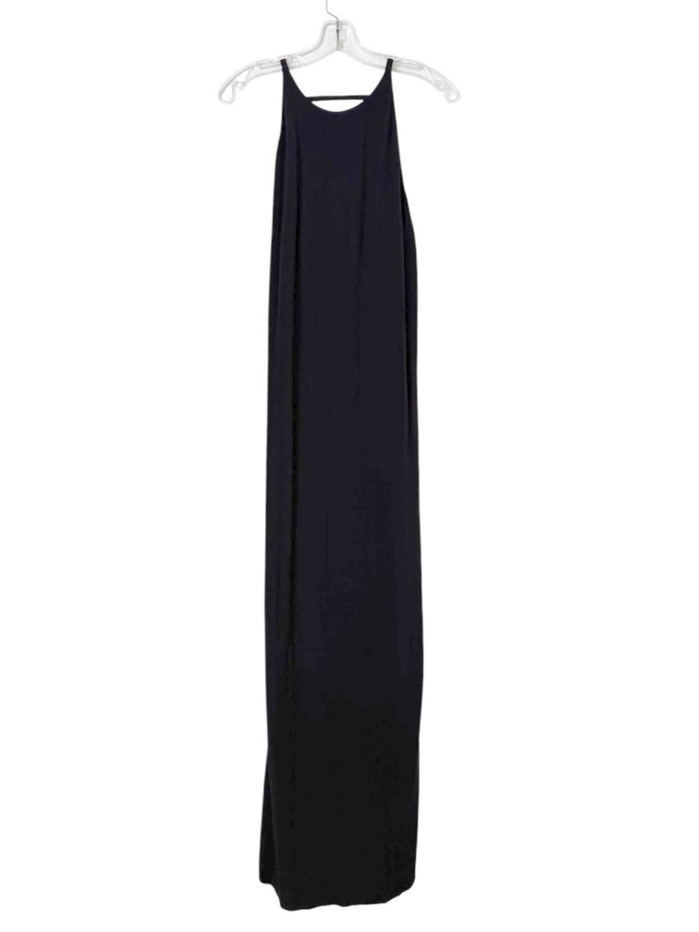 & Other Stories Black Deep V Back Maxi Dress Size 4